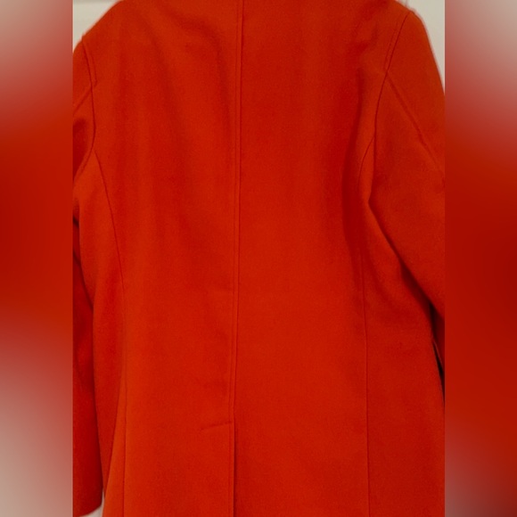 INC-Red Hot Sauce Button Down Overcoat Large - Picture 9 of 10